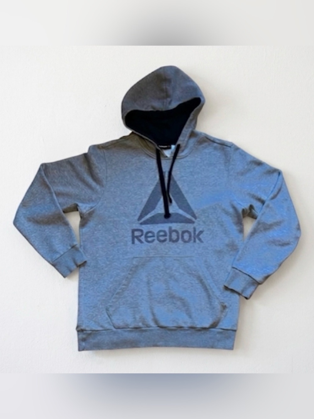 Reebok Pullover Hoodie Heather Grey Men’s Large